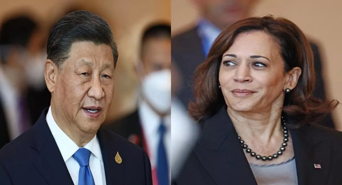 Us Vice President Kamala Harris Meets Chinese President Xi Jinping