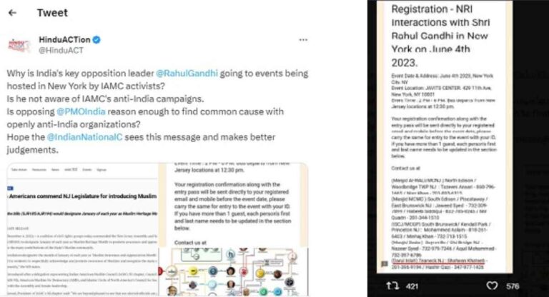 राहुल गांधी के अमेरिकी आयोजक की सूची में इस्लामी कट्टरवादी लिंक! हिंदू संगठनों ने उठाए सवाल