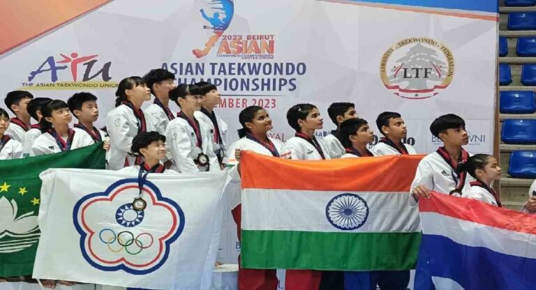 Taekwondo:  एशियाई ताइक्वांडो चैंपियनशिप में भारतीय टीम ने जीता कांस्य पदक, टीम में सावरकर ताइक्वांडो अकादमी के पांच खिलाड़ी