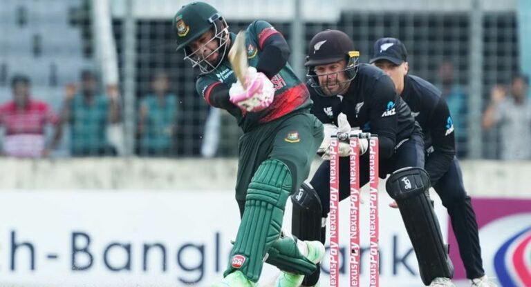 World Cup 2023: बांग्लादेश ने न्यूजीलैंड को दिया 246 रनों का लक्ष्य, रहीम ने जड़ा अर्धशतक