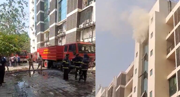 Fire in Mumbai: मुलुंड में छह मंजिला इमारत में लगी भीषण आग, लोगों को सुरक्षित निकाला गया