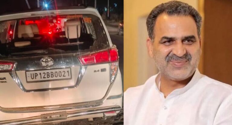 Sanjeev Balyan: चुनावी सभा के दौरान केंद्रीय राज्यमंत्री संजीव बालियान के काफिले पर हमला, कई गाड़ियां क्षतिग्रस्त