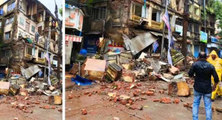 Mumbai News: मुंबई के ग्रांट रोड इलाके में हादसा, 4 मंजिला इमारत की बालकनी गिरी