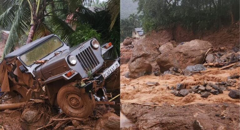 Kerala Landslide: वायनाड के मेप्पाडी में भीषण भूस्खलन, मलबे में 100 से अधिक लोग दबे