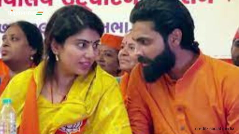 Ravindra Jadeja: स्टार क्रिकेटर रवींद्र जडेजा भाजपा में शामिल, पत्नी रीवाबा ने शेयर की तस्वीरें