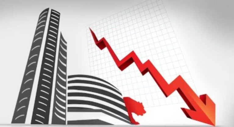 Stock market:  शेयर बाजार ढेर, सेंसेक्स और निफ्टी में बड़ी गिरावट! ये है कारण